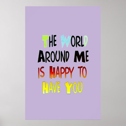 君がのまわりに居て嬉しい世界だ ポスター (正面)