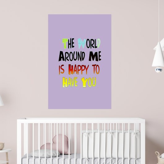 君がのまわりに居て嬉しい世界だ ポスター (子ども部屋2)