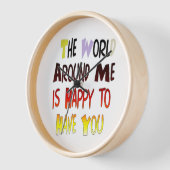 君がのまわりに居て嬉しい世界だ 壁時計 (傾斜)