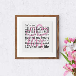 君がインスピレーションだ。 ポスター