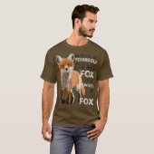 君がキツネでない限り自分でいなさい Tシャツ (正面フル)