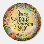 君がスマイルフローラ マグネット (正面)