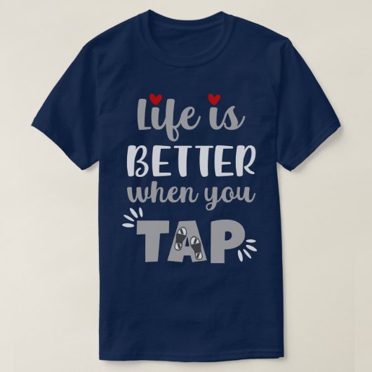 君がタップすれば命が伸びる Tシャツ (デザイン正面)
