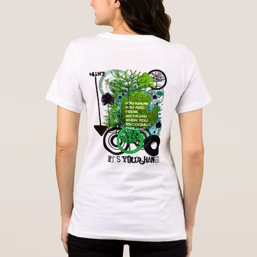 君がミシガンから来たのは知っているだろう トライブレンドＴシャツ (裏面)