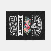 君が一番お気に入りのだ フリースブランケット (正面(横))