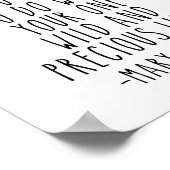 君が何を計画しているか教えてくれ、メアリー・オリバー・引用文 ポスター (角)