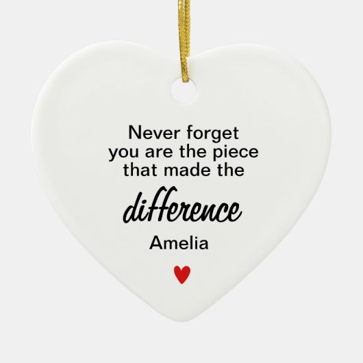 君が作った作品ではない セラミックオーナメント (正面)