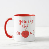 君が僕のさくらんぼだ |ロマンチックな引用文 マグカップ (左)