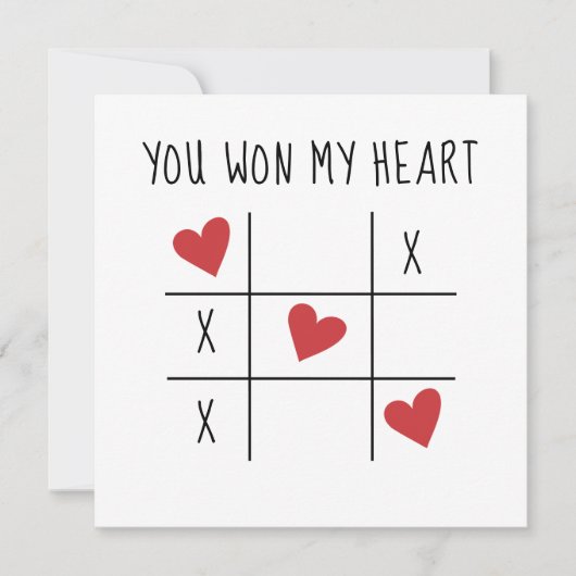 君が僕のハート書に勝った ノートカード (正面)