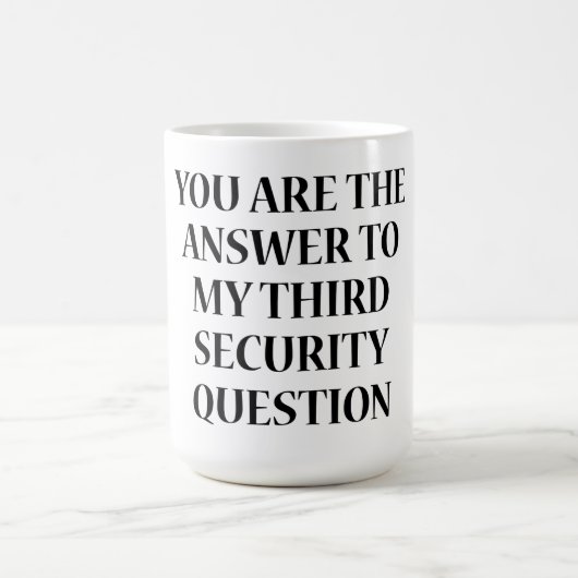 君が僕の三番目の安全問題の答えだ モーフィングマグカップ (中央)
