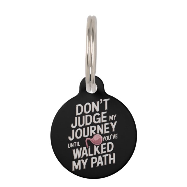 君が僕の道を歩むまで僕の旅を判断するな ペット　ネームタグ (正面)