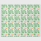 君が僕を怖がらせないのはアイルランド人パパ ラッピングペーパー (フラット)