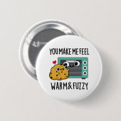 君が僕を温感じめおもしろいてファジー 缶バッジ (正面&裏面)