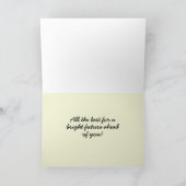 君が卒業カードグリッターした カード (内部)