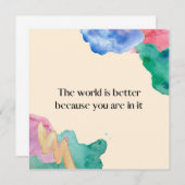 君が名刺に入っているから世の中が好い (正面/裏面)