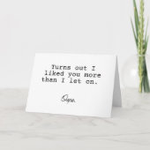 君が好きだったのは僕が言った以上だ カード (正面)