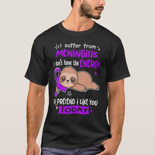 君が好きにしたように仮病で髄膜炎だ Tシャツ (正面)