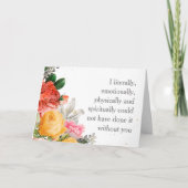 君が居なくっちゃ駄目だった サンキューカード (正面)