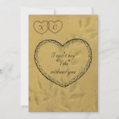 君が居なくっちゃ駄目だ 招待状 (正面)