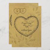 君が居なくっちゃ駄目だ 招待状 (正面/裏面)