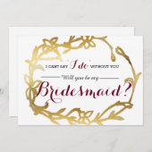 君が居なくっちゃ駄目だ |花嫁メイド 招待状 (正面/裏面)