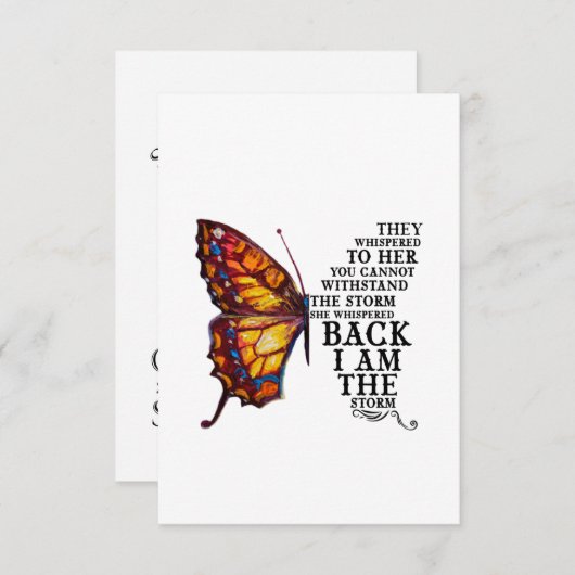 君が嵐に耐えられぬと彼らはささやいた エンクロージャーカード (正面/裏面)