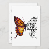 君が嵐に耐えられぬと彼らはささやいた サンキューカード (正面/裏面)