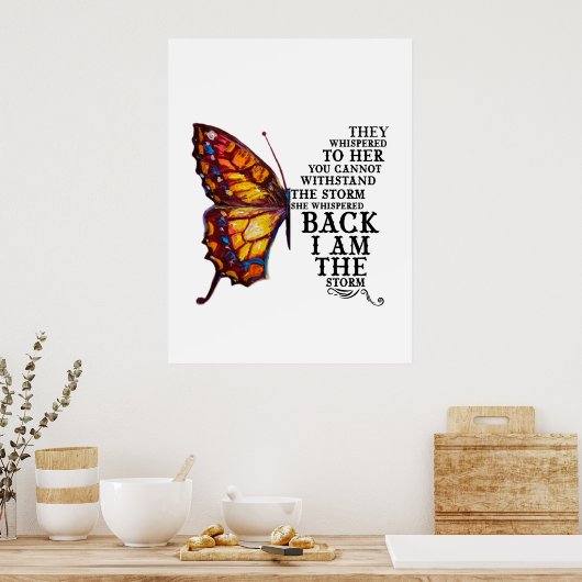 君が嵐に耐えられぬと彼らはささやいた ポスター (キッチン)