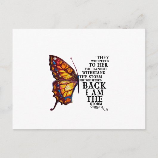 君が嵐に耐えられぬと彼らはささやいた ポストカード (正面)