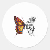 君が嵐に耐えられぬと彼らはささやいた ラウンドシール (正面)