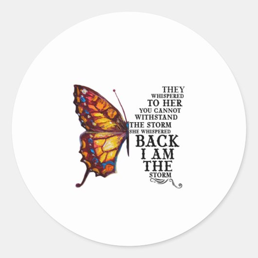 君が嵐に耐えられぬと彼らはささやいた ラウンドシール (正面)