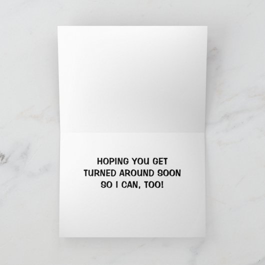 君が感じ病気になった時の私の気持ち カード (内部)