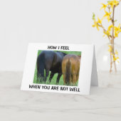 君が感じ病気になった時の私の気持ち カード (黄色い花)