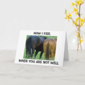 君が感じ病気になった時の私の気持ち カード (黄色い花)