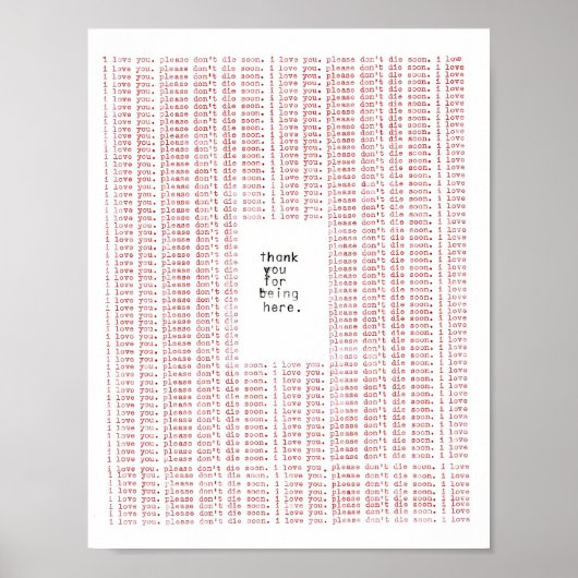 君が感謝していここに来たのは ポスター (正面)