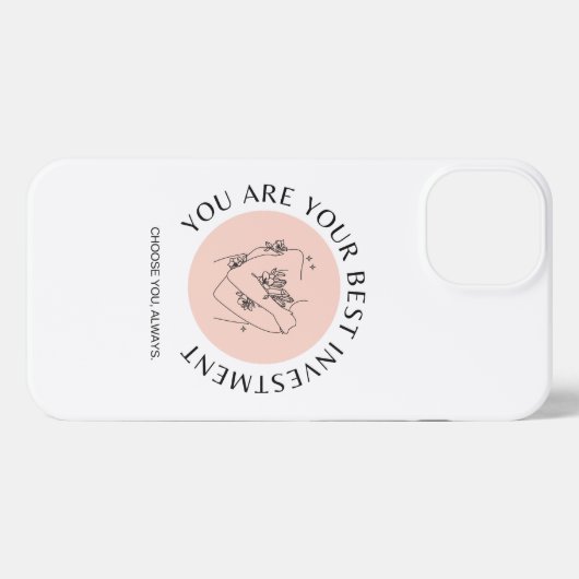 君が投資最高のだ。 iPhoneケース (裏面横)