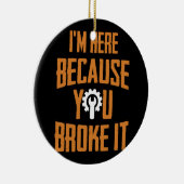 君が整備員を壊したからここに来た セラミックオーナメント (右)