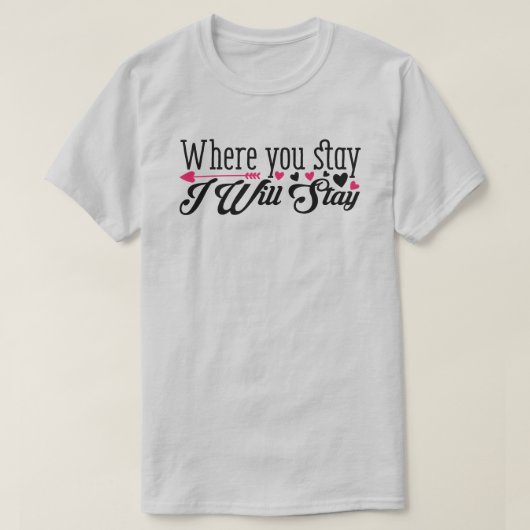君が泊まるところへ君のTシャツだ Tシャツ (デザイン正面)