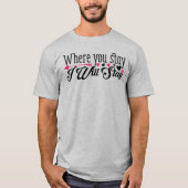君が泊まるところへ君のTシャツだ Tシャツ (正面)