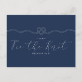 君が海軍の綱とハートがないと結び目が出来ない インビテーションポストカード (正面)