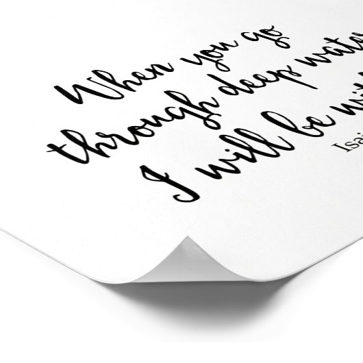 君が深いを抜けると僕も連れて行く ポスター (角)