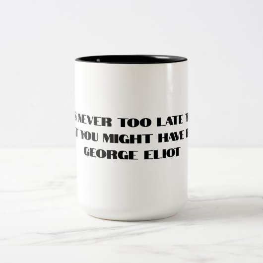 「君が生まれるか遅すぎるということはない ツートーンマグカップ (中央)