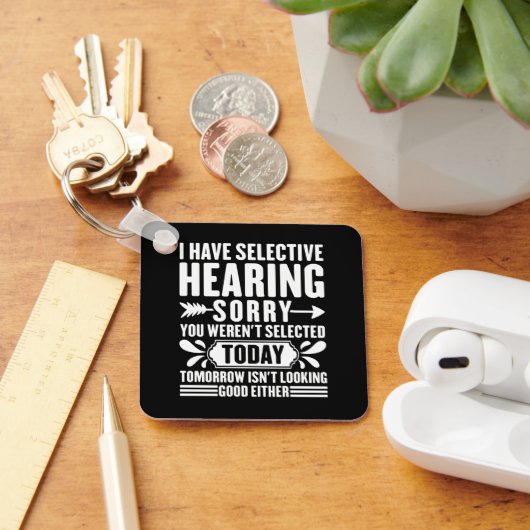 君が皮肉で気の毒で僕は聞き耳を立てている キーホルダー (デスク)