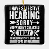 君が皮肉で気の毒で僕は聞き耳を立てている セラミックオーナメント (正面)