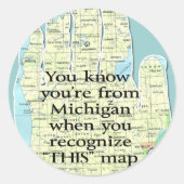 君が知っている事はあなたはミシガンから来た ラウンドシール (正面)