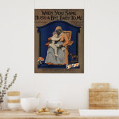 君が私に別れのベビーを歌ったとき ポスター (キッチン)