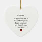 君が自分誇りを持ったのやっている仕事の仲間になるなら セラミックオーナメント (裏面)