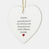 君が自分誇りを持ったのやっている仕事の仲間になるなら セラミックオーナメント (左)