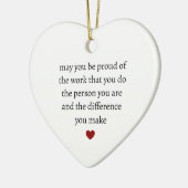 君が自分誇りを持ったのやっている仕事の仲間になるなら セラミックオーナメント (左)