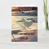 君が行くのを見て私たちは悲しい カード (正面)